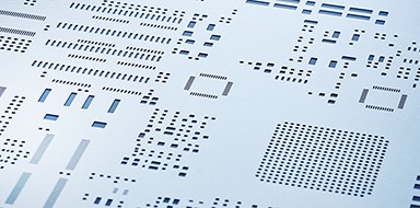 Präzise geätzte Metall-Schablonen (Stencils)